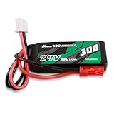 Gens ace 2S 35C 300mAh 7.4V 2S1P lipo Airsoft akku mit JST-SYP Stecker,für HPA Control