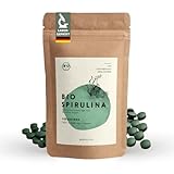 BIO Spirulina Tabletten 1000 x 250 mg, rückstandskontrolliert, nach EU-ÖKO-Standard hergestellt, vegan, laktose- & glutenfrei, ohne Zusätze, Spirulina Presslinge Bio, BIONUTRA®