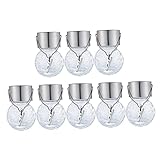 Ciieeo 8 Stück Teiliges Solarbetriebene Glasball Lampe mit Crackle für Garten Terrasse und Veranstaltungen und Tragbar für Kreative Dekorationen bei Nacht