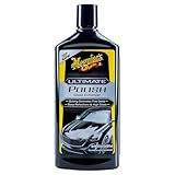 Meguiar's Hochglanzpolitur, Ultimate Polish - Autopolitur & Autoreinigung - Kratzer Entferner Auto- einfache Handanwendung und Poliermaschine - feines Polierkorn 473ml - G19216EU