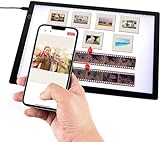 Diascanner Ultradünner, 30 x 21 Zentimeter LED Lichtpaneel, Diascanner zum Digitalisieren Tragbarer, LED Leuchttisch Scannen und Konvert 35mm Dias in Digitale JPG-Bilder für Negative und Film Fotodias