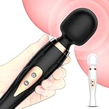 Guspiun Magic Wand Massagestab Vibration Sexspielzeug für die Frauen 10 Vibrationsmodi Klitoris Stimulator für Frau Leise Wasserdicht Vibrator Extrem sex toys für paare （Weiß）