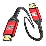 ALLEASA 8K HDMI-Kabel, Ultra 48 Gbit/s High Speed 15 m HDMI-Kabel, 15 m HDMI-Kabel, 4K @ 120 Hz, 8K @ 120Hz, eARC, HDR10, DTS:X, HDCP 2.2 & 2.3, kompatibel mit PS4/5, Blu-ray, Monitor, PC und mehr