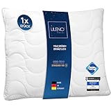 LILENO HOME Kopfkissen 80x80 - Kissen 80x80 für einen erholsamen Schlaf - Bettkissen 80x80 Kochfest bis 95°C u. mit antibakterieller Ausrüstung - Allergiker Kissen als Pillow 80x80