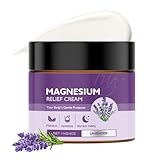 Magnesium Creme zum Schlafen - Magnesium Sleep Cream - Magnesium Lotion zur Beruhigung bei Beinkrämpfen - Magnesium Nacht Salbe mit Lavendelöl, Muskelverspannungen lösen, Haut beruhigen