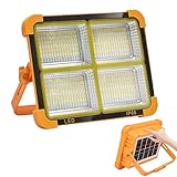 Youngwier Solarlampe Arbeitsleuchte - Ständerleuchte Mit Ständer Für Boden | Magnetische Solarleuchte Mit 2 Modi Für Camping Garten Hof Angeln