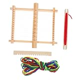 TEHAUX 3 Sätze Handwebstuhl Webrahmen Webstuhl Bastel-Webrahmen weben Bausatz Webstuhl für für Kleinkinder Stricken Sie Webstühle für Anfänger Webmaschine Holz