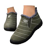 2026 Teenager Mädchen Damen Winter Stiefeletten Mode Wandern Walking Kniehoch Wildleder Leicht zu reinigen Regentage City Biker Frauen Chunky Lug Sohle Reißverschluss Schnalle, armee-grün, 39.5 EU