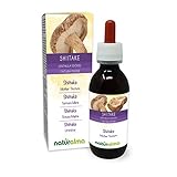 Shiitake (Lentinula edodes) Pilz Alkoholfreier Urtinktur Naturalma - Flüssig-Extrakt Tropfen 120 ml - Nahrungsergänzungsmittel - Veganer