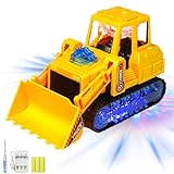 Ferngesteuerter Bagger Sandkasten, Bagger Spielzeug Fahrend mit Sound und Licht, Wiederaufladbar Ferngesteuertes Auto für ab 3 Jahre Junge, RC Baustellenfahrzeuge Kinder für Geburtstags Geschenk (B)