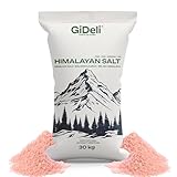 GiDeli himalaya salz fein 30 kg naturbelassen unraffiniert rosa Steinsalz aus Pakistan für Küche Backen Tischbäder