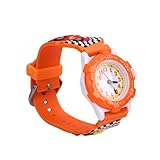 FRCOLOR Cartoon-Uhr Kind Jungs Karikatur Betrachten PVC Orange