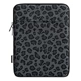 Dadanism 9-11 Zoll Tablet Tasche Hülle für iPad Pro/Air 11', iPad (A16) 11. Gen 11', i-Pad 10. Gen/Air 5/4 10,9', i-Pad 10,2', Galaxy Tab A9+ 11'/S9 FE, S10 Lite 10.9', S11 11',Tab M11,Leopard Schwarz