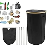 Innenrecyclingbehälter, Recyclingbehälter für die Küche,Oxford -Stoffrecyclingbehälter mit entfernbarer und wiederverwendbarer innerer Tasche - Faltbares Jar -Recyclingbehälter 26 Gallone für Flaschen