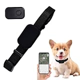 Bluetooth Haustier Locator für Hunde & Katzen – GPS Ortung mit verstellbarem Halsband, wasserdicht, Multi-Personen-Betreuung, Lange Batterielaufzeit, Kompatibel mit iOS und Android (Blau)