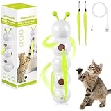 Pipihome Wuselwurm Katzenspielzeug, Wusel Wurm Interaktives Katzen Spielzeug, Smart Motion Katze Spielzeug mit Saugnapf Intelligent, Elektrisch Cat Toys für Kitten
