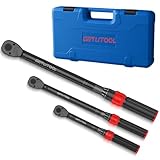 GETLITOOL Drehmomentschlüssel Set 1/4' 3/8' 1/2', Cr-Mo-Stahl Torque Wrench mit 72 Zähne Wende Ratschen, ±3% Fehlergenauigkeit, 5-25Nm 10-60Nm 20-210Nm Drehmomentschlüssel für Fahrrad Motorrad Auto