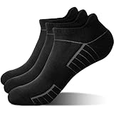 Cevapro Atmungsaktive Sportsocken, Socken Herren, Baumwolle Kurz Laufsocken für Sport und Outdoor-Aktivitäten (M, Schwarz-3 Paar)