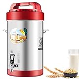 Kommerzieller Nussmilchbereiter, vollautomatischer, mandelfilterfreier Getreidemilchbereiter für Pflanzenmilch, Hafer, Soja, Kokosmilch, Suppen, Smoothies, Sojamilchbereiter,15L