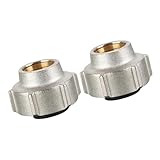 2 Stück 15 mm x 1,9 cm Heizsysteme, Klemmverschraubung, Messingrohrverbindung, Mutter, Rohrverschraubung, Schlauchadapter, langlebig