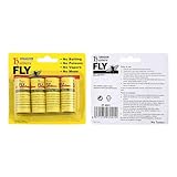 Schnaken Abwehr Ultraschall doppelte klebrige Fliegenspule, Papier, klebrige Fliegenplatte, klebrige Fliegenplatte, klebriges Fliegengerät, Fliegenunterdrückungsband Fadenwürmer (Yellow, One Size)