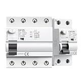 IVEKYKIBC GYL9 Magnetischer FI-Schutzschalter vom Typ B, Fehlerstromschutzschalter DC ELCB 2P 4P 40A 63A 30mA 100mA 300mA Typ B RCD-Leckage 6KA(63A 100mA,2 Pole)