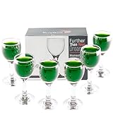 GOSOYO Set mit 6 Schnapsgläser mit Stiel, 2 oz/55 ml. Shotgläser, Likörgläser, Sherrygläser, Absinthgläser, Mini Weingläser, Portglas, Aperitifgläser