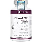 Maca Kapseln 4800mg je Tagesdosis - 200 Maca hochdosiert mit L-Arginin, Granatapfelextrakt, Vitamin C, D, Selen, Zink und Citrullin – veganer 20:1 Maca Extrakt schwarz ohne Zusätze