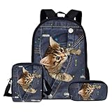 Rucksack Bulldog Britische Kurze Katze niedliche Schultasche benutzerdefinierte Student Bleistift Tasche Kinder kleine Umhängetasche Universaltasche-3