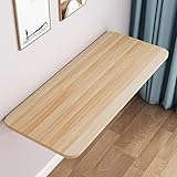 UioQrintan Wandklapptisch, 60 x 40 cm, platzsparender Schreibtisch aus Holz, kompakter Laptop, unsichtbare Wandhalterung, Esstisch, Walnuss-Finish, 90 x 50 cm, 36 x 20 Zoll