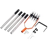 Gartenfräse | Gartenhacke manuell | Bodenhacke | Robuste Bodenhacke für harte und weiche Böden mit rutschfestem Griff für Rasen und Garten