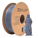 3DHoJor PLA Pro Filament 1,75 mm grau, 3D-Drucker-Filament, 1 kg Kartonspule (1 kg), passend für die meisten FDM 3D-Drucker