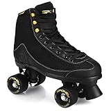 SPOKEY RAVINA Rollschuhe für Jugendliche und Erwachsene bis max. Gewicht 100 kg| Kugellager ABEC-7 Carbon, PU Rolle 54 x 32 mm, Softbboot (Canvas und Ökoleder) mit Schnürsenkeln