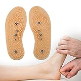 Magnetische Einlegesohlen, Fußtherapie Müdigkeit Linderung Akupressur Schuhe Einlegesohlen Gesundheitswesen Fußmassage Einstellbare Größe Einlegesohlen Schuh für Männer Frauen(41-45)