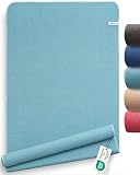 Fit-Flip Yoga Handtuch rutschfest mit Noppen - hygienische Auflage für Yogamatte - Yogatuch schnelltrocknend aus Mikrofaser für Sport Matte und Fitness - Pilates Handtücher (185 x 63 cm – Jade)