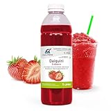 Slush-Sirup Eis Daiquiri Cocktail-Line – Erdbeere | Konzentrat 1 Liter Verhältnis 1:5 | Glycerin Frei, alkoholfrei | Perfekt für Ninja Slushy Maschine | Fruchtsaftkonzentrat Deluxe