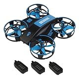 ifundom Mini LED Rc Quadcopter Fernsteuerung Drohne Mit Automatischer Höhenhaltung Akkus Für Anfänger Für Nachtflüge Und Spaß Im Freien