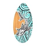 perfeclan Skimboard, Holz-Skimboard, Flachwasser, Strand-Sandboard, kleines Surfbrett für Anfänger, Teenager, Kinder, universell einsetzbar, Jungen und Mädchen