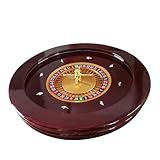 NZVZGKTNTW 20' Casino Grade Deluxe Hochglanz-Roulette-Rad, Roulette-Set for Casino-Spiele, Spiel-Gewinnspiel-Roulette, Präzisionslager In Casino-Qualität
