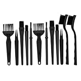 Sosoport 12 Stück Teiliges Antistatisches Bürsten Kunststoffgriff Schonende Reinigung für Pc Eingabegerät PCB-leiterplatten Vielseitig Einsetzbar Kompakt und Tragbar für Computer Laptop und