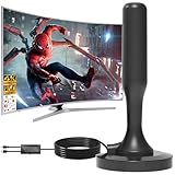 dvbt2 tv antenne,DVB-T/DVB-T2 tv Antenne mit Verstärker,Fernsehkanäle mit hoher Definition und VHF/UHF/DAB-Signalen, die für alle Fernsehgeräte geeignet sind