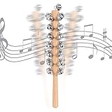 Woalopted Bottiglie Di Birra,30 Zentimeter Musikalische Schüttelrassel Als Percussion Instrument | Musikalische Handglocke Mit Holzgriff - Für Vorschulklassen, Kindergarten, Spiel Und Frühkindliche