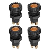 YINETTECH 4-teiliges Auto-Kontrollleuchten-Panel Kontrollleuchte Zündungs-/Ladewarnleuchte 12 V 24 V für Traktoren Erntemaschinen Individuelle Fahrzeugmodifikationen 46 X 24 X 15 Mm Gelb