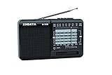 XHDATA D-328 Tragbarer Radio MP3 Player Unterstützt TF-Karte UKW AM SW Full Band Radio(Schwarz)