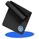 LILENO SPORTS Bodenschutzmatte [60 x 180 cm] Schwarz - Laufband Matte 8 mm Dicke - Fitness Unterlegmatte für Crosstrainer, Rollentrainer und andere Fitnessgeräte - auch als Yoga Matte