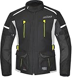 Büse Rider wasserdichte Motorrad Textiljacke, schwarz/grau/neon, S