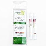 Twin Stück Alkoholtest-Kits für Frankreich, Großbritannien, Deutschland mit europäischen Abmessungen: 0%, 0,2%, 0,5%, 0,8%