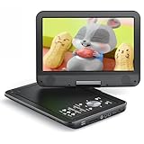 YOTON 12,5-Zoll Tragbarer DVD-Player mit 10,5-Zoll HD-Drehbildschirm, ideal fürs Auto, inkl. Autoladegerät, Netzteil, Akku, unterstützt USB/SD-Karte/TV-Sync [Kein Blu-ray]