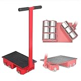 Hochleistungs-Transportwagen Mit Stahlrädern Gerade Und Lenkbar, Für Den Haulage Von Industrietransporten(Go Straight,18Ton 9600Lbs)