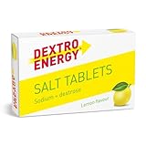 DEXTRO ENERGY SALT TABLETS LEMON + NATRIUM - 54g, 30 Tabletten - Traubenzucker Tabletten für schnelle Kohlenhydrate zur Energieversorgung, Ergänzung beim Workout